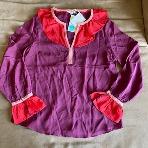 NWT - Boden, color block top, size 4